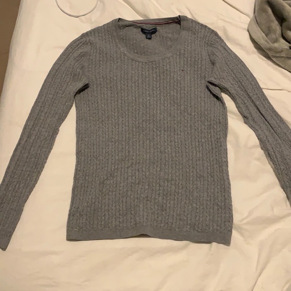 Grey cable knit sweater - Picture 1 of 1